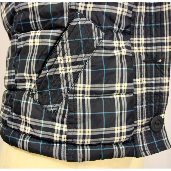 Aeropostale Plaid Quilted Sleeveless Jacket Vest - Picture 4 of 8